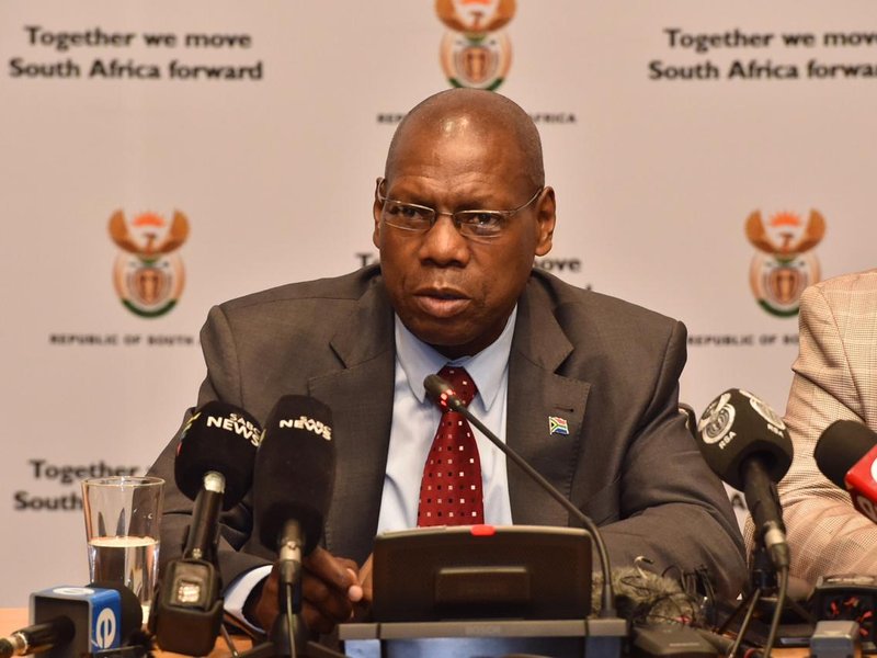 Health minister Zweli Mkhize press briefing on coronavirus
