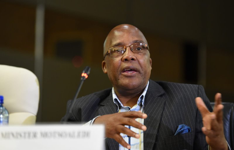 Aaron Motsoaledi at the Covid19 briefing