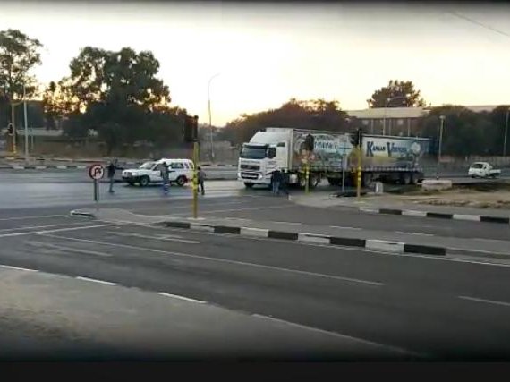 Truck protest