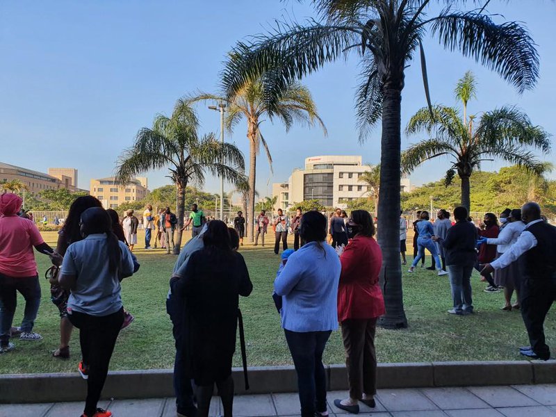 Durban Magistrates Court staff protest covid-19