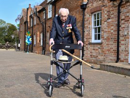 WWII veteran Captain Tom Moore