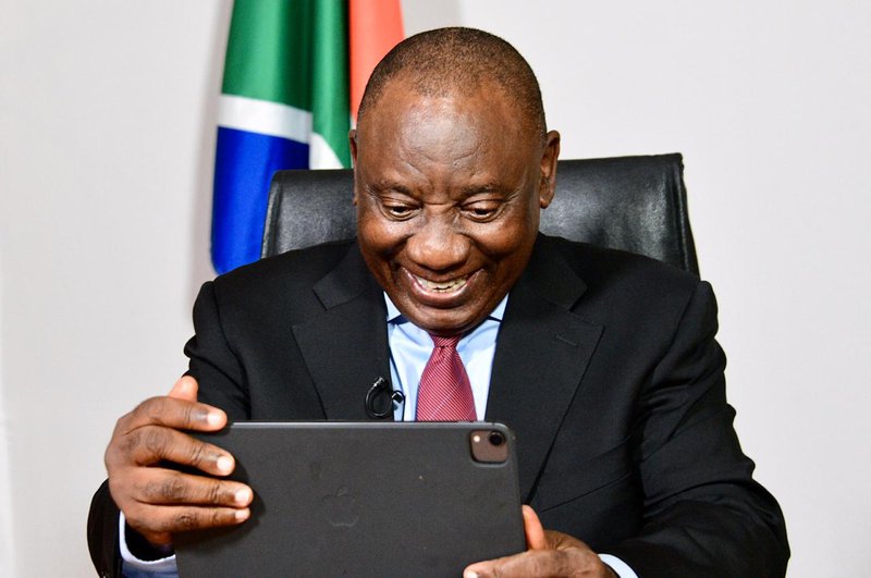 Cyril Ramaphosa in Sanef meeting