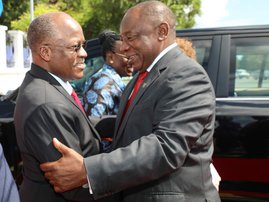 Ramaphosa and  Magufuli
