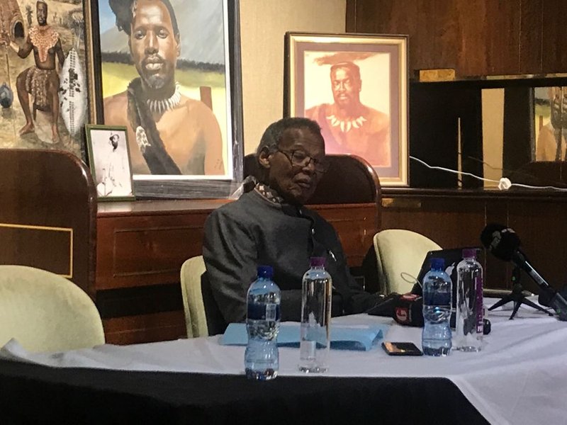 Prince Mangosuthu Buthelezi  media briefing 5 july