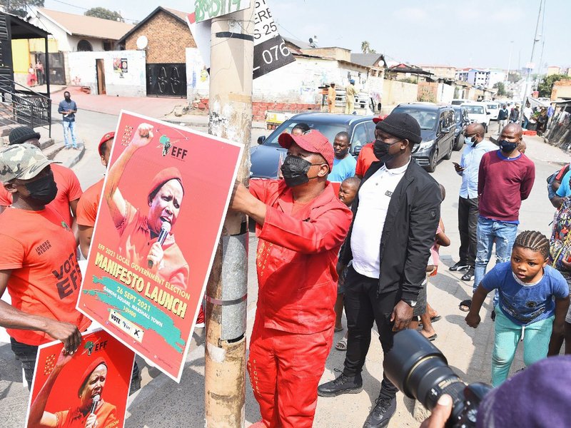 Julius Malema election poster 2