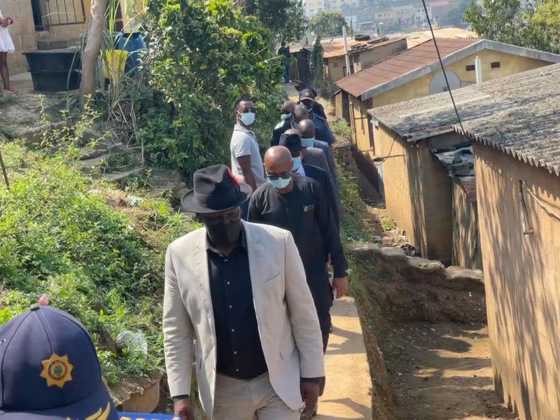 Police Minister Bheki Cele drive-by shooting in Inanda