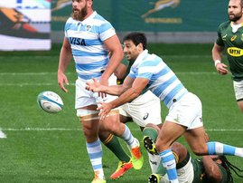 Argentina's scrumhalf Felipe Ezcurra