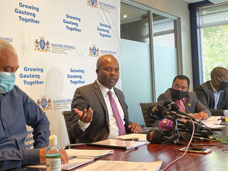 Gauteng Cogta MEC Lebogang Maile in Sandton October 2021