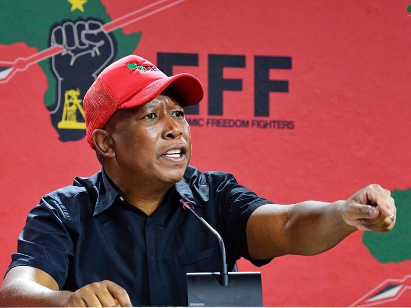 Julius Malema EFF presser