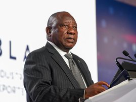 Cyril Ramaphosa at black industrialists conference