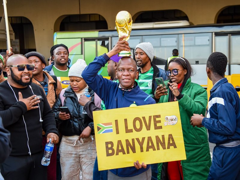 Banyana Banyana supporter OR Tambo