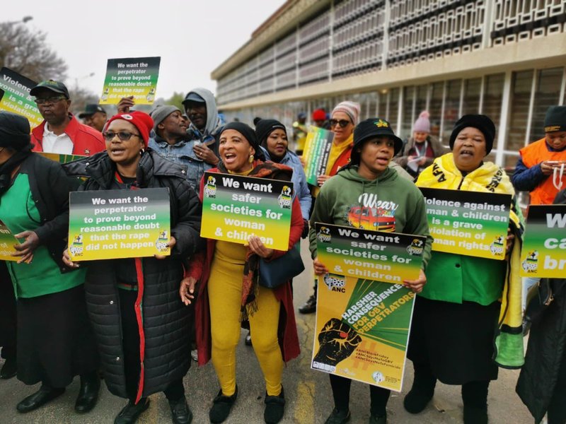 ANC protest at Krugersdorp court Aug '22