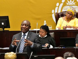 President Cyril Ramaphosa parliament