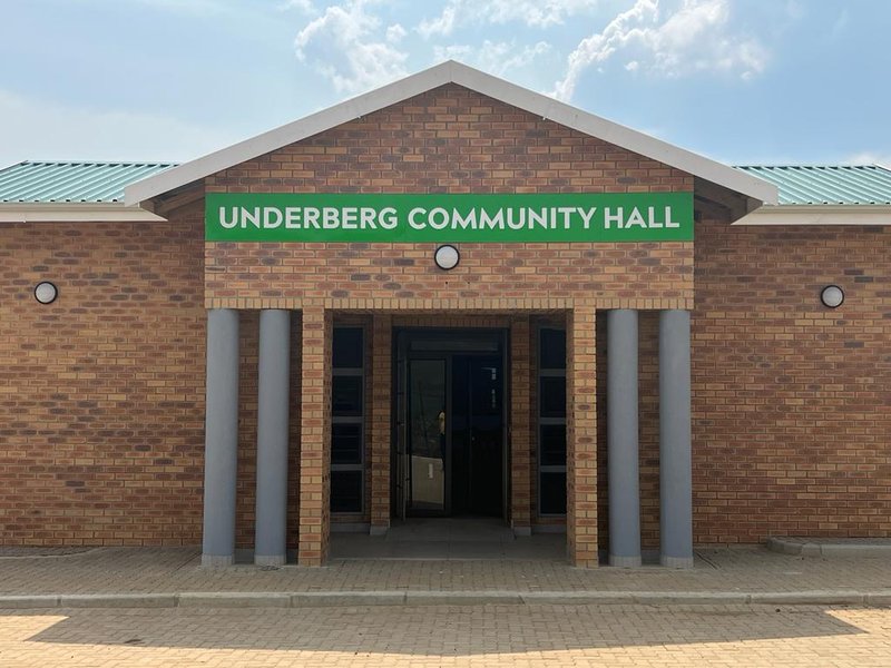 Mayor Msomi Handed Over A State of The Art Community Hall in Underberg.