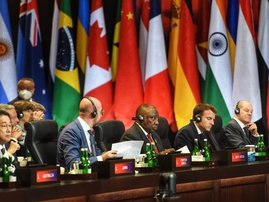 Cyril Ramaphosa at G20 summit 2022