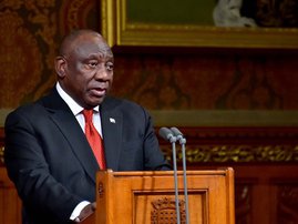 President Cyril Ramaphosa London