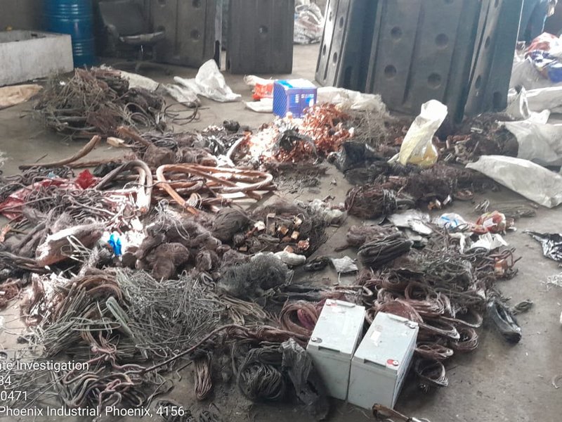 Five nabbed for R3m copper cable theft in Phoenix