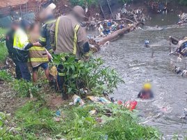 Centurion jogger rescued from flooded river