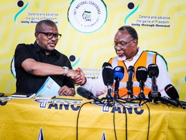 Fikile Mbalula and Kgalema Motlanthe
