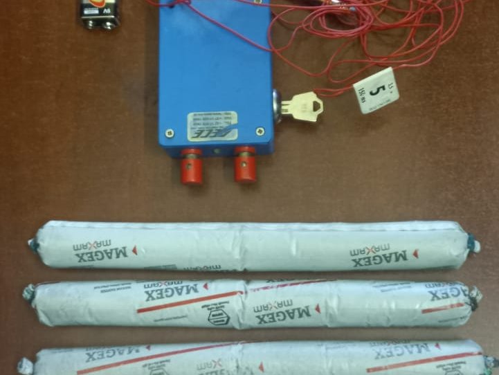 SUSPECT NABBED WITH ILLEGAL EXPLOSIVES