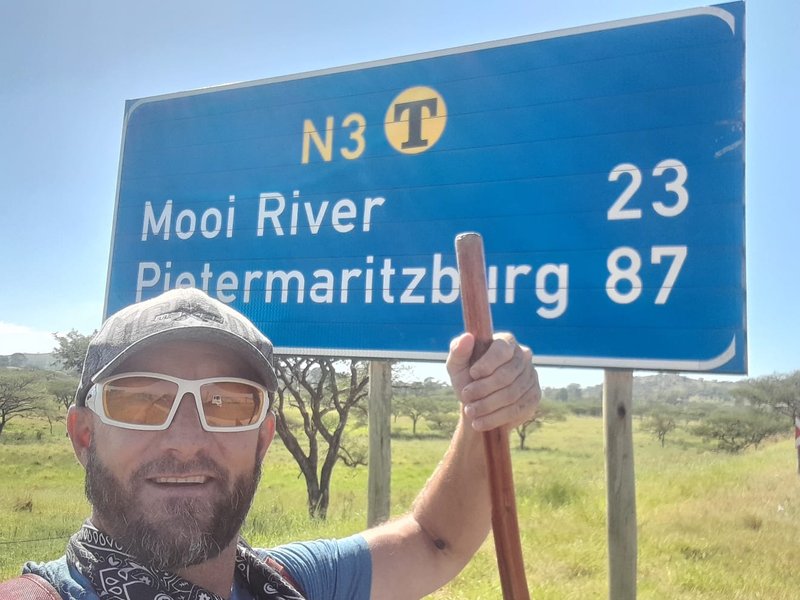 Man walks from Jozi to Durban to raise funds for KZN flood-damaged schools.