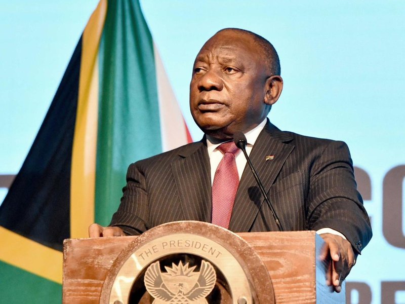 President Cyril Ramaphosa at the national conference on the Constitution