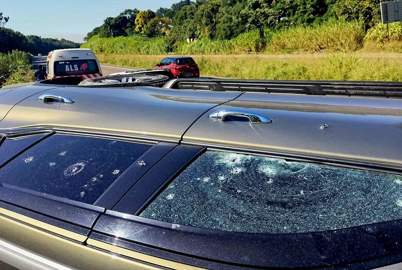 Man found inside bullet-riddled car on M7