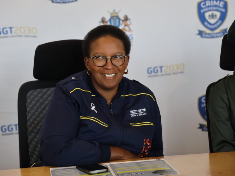Gauteng MEC for Community Safety Faith Mazibuko