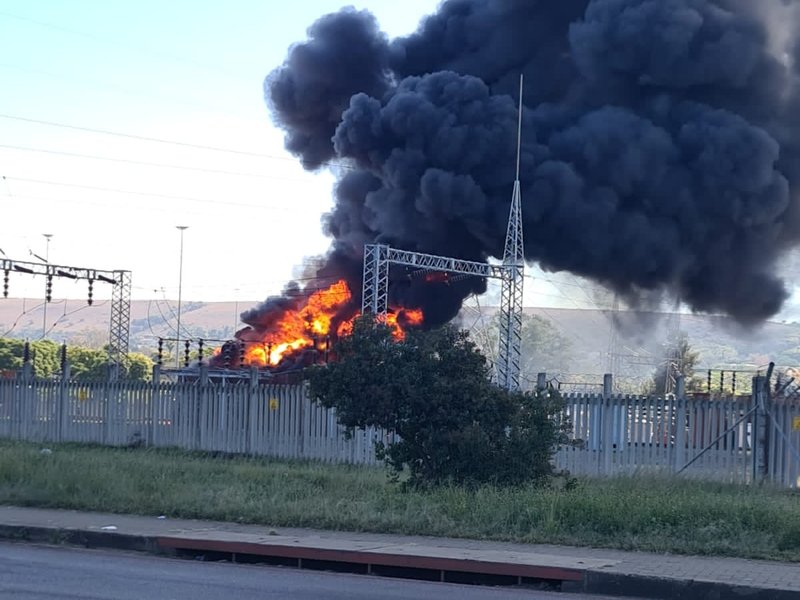WATCH: Koedoespoort Substation goes up in flames, no determination yet how long repairs will take