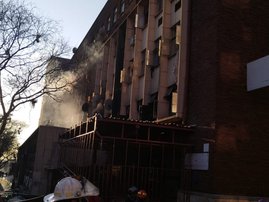 Joburg building on fire