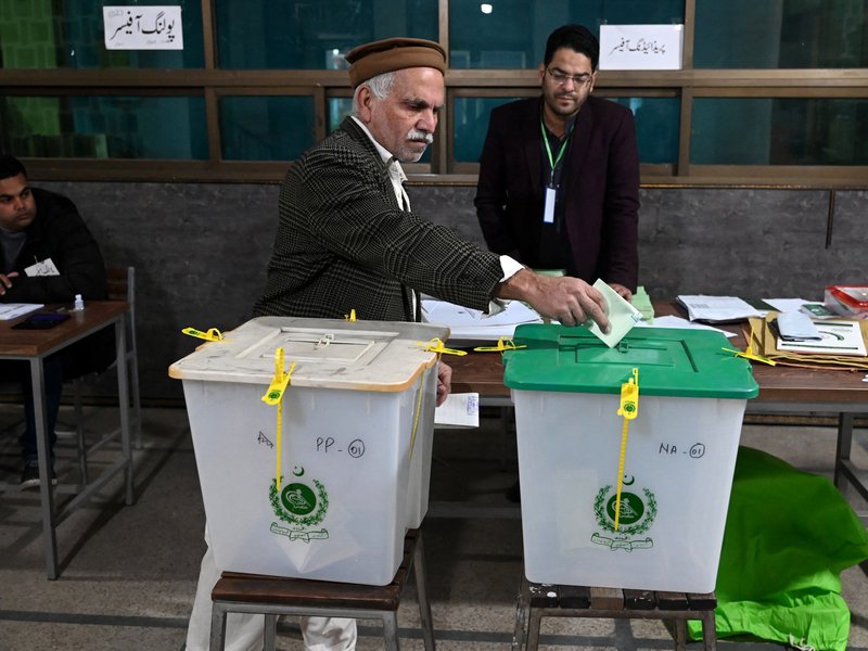 Pakistan begins voting, with Khan in jail and Sharif tipped to win