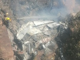 Bus plunges off S.Africa bridge killing 45