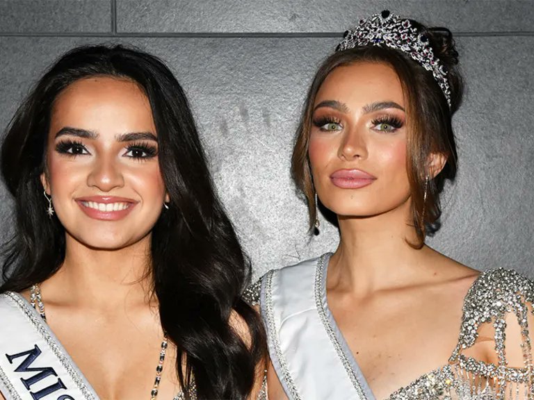 Miss USA Noelia Voigt and Miss Teen USA UmaSofia Srivastava