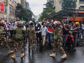 Thousands of young Kenyans protest tax hikes