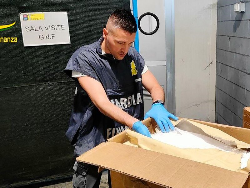 Italy says seizes six tonnes of drug 'precursors' from China