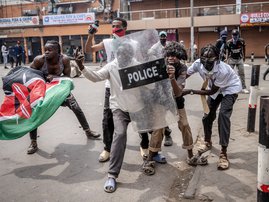Kenya police and protesters clash at rallies in capital
