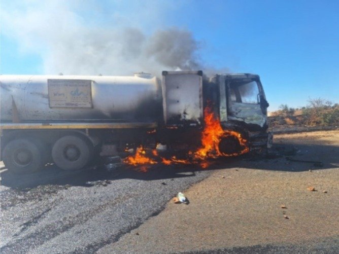 Burnt truck