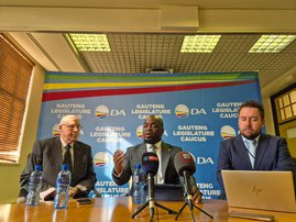 Gauteng budgets will not be supported by DA