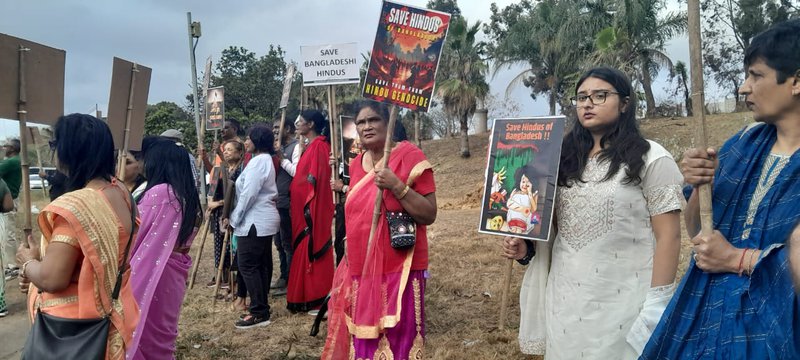Hindu activist protest Bangladesh
