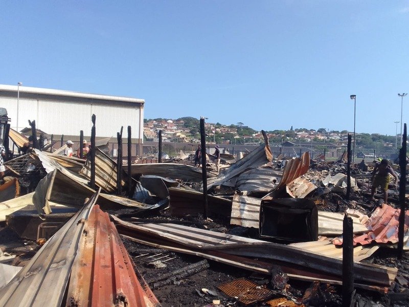 Fire guts informal settlement in Durban