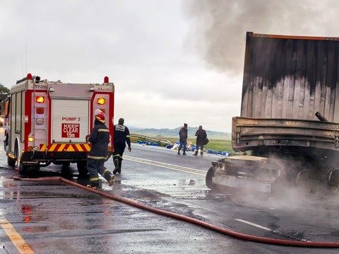 N3 Van Reenens truck accident