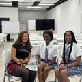 Cyan Boujee and students