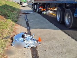 Truck crash claims two lives