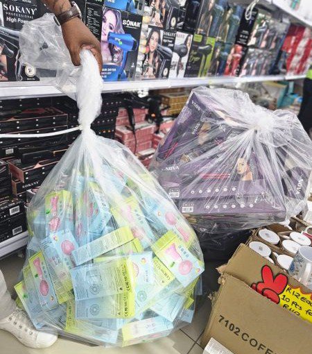 Goods taken from the Durban raid