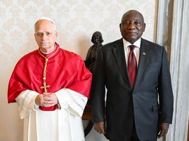 Cyril Ramaphosa meets with Pope Leo