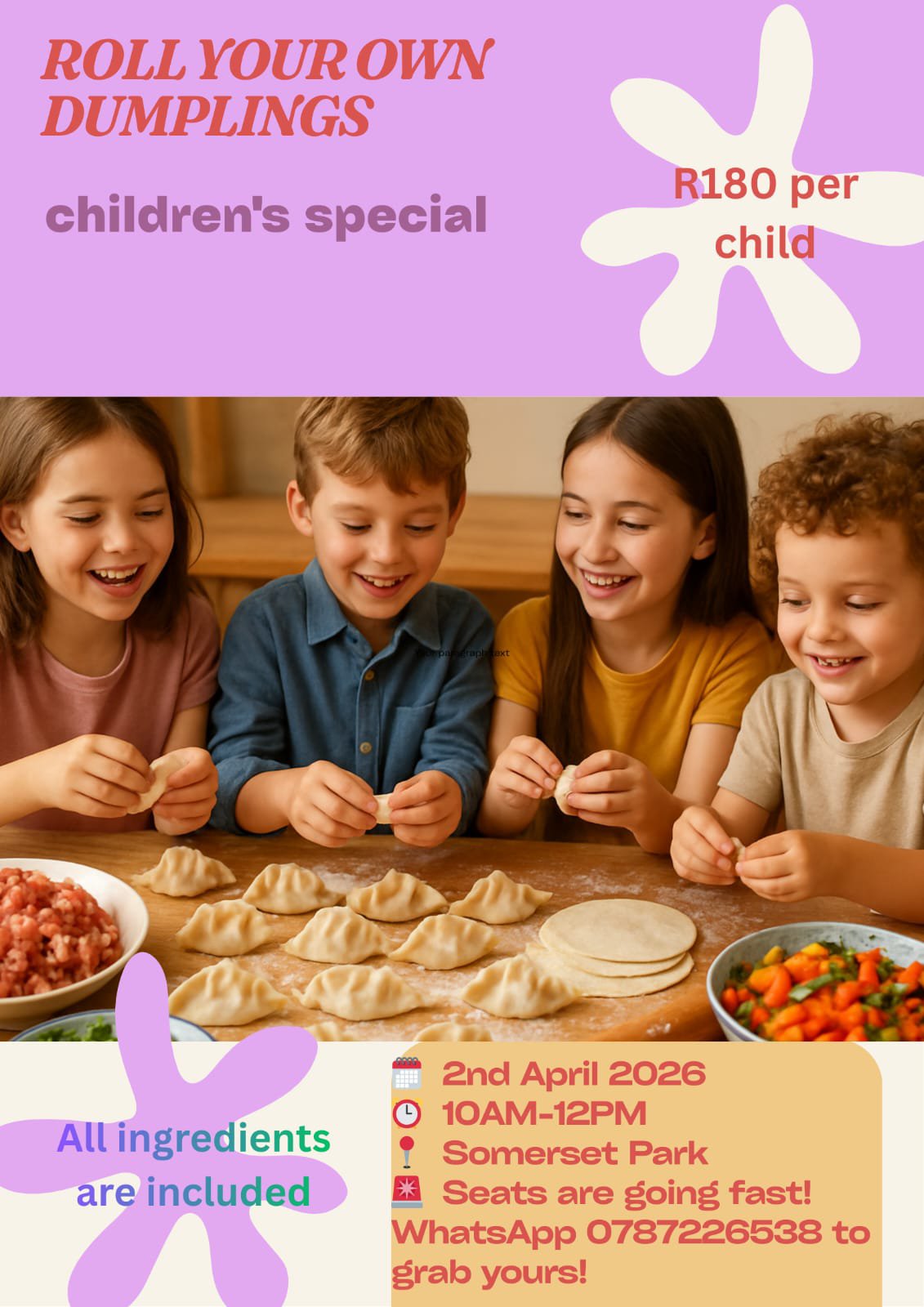 Dumpling-making classes for kids