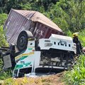 Truck overturned