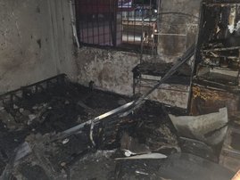 Church fire in Durban