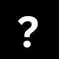 White question mark against a black background
