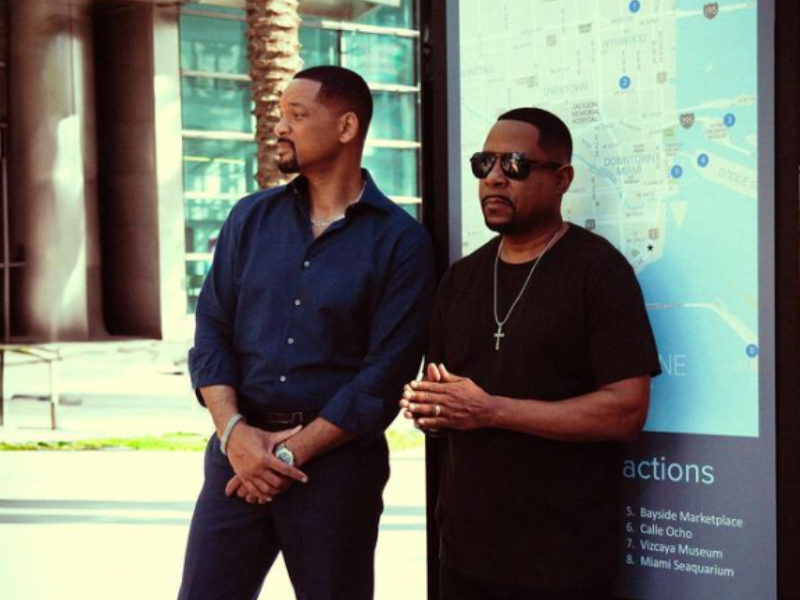 Will Smith and Martin Lawrence on the set of Bad Boys 4
